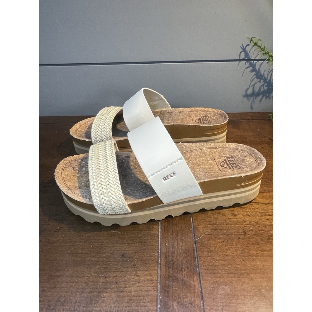 Reef Cushion Vista Hi Women's Comfort Platform Sandals Vintage - 7 Medium